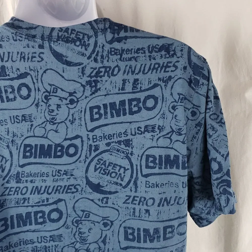 Bimbo Bakery Men's Medium Blue T-Shirt